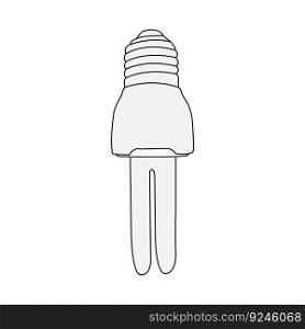 Bulb isolated vector