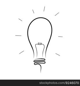 Bulb isolated vector