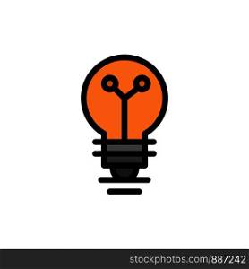 Bulb, Lab, Light, Biochemistry Flat Color Icon. Vector icon banner Template