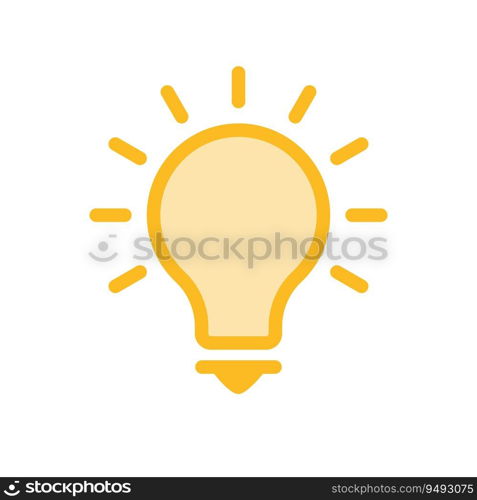 bulb lamp icon, light bulb illustration