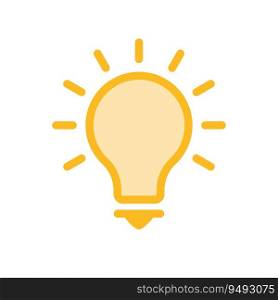 bulb lamp icon, light bulb illustration