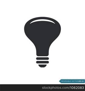 Bulb Lamp Icon Vector Template Illustration Design. Vector EPS 10.