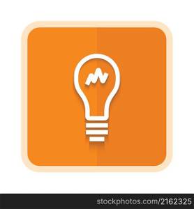 bulb lamp line icon