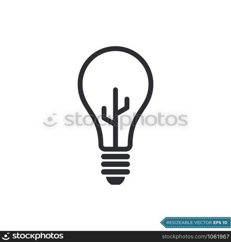 Bulb Lamp Logo Template Illustration Design