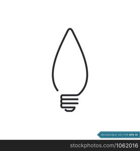 Bulb Lamp Logo Template Illustration Design