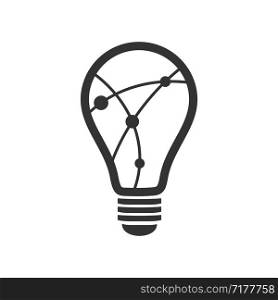 Bulb Lamp Logo Template Illustration Design. Vector EPS 10.