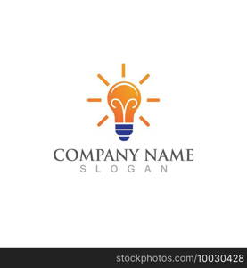 Bulb logo and symbol vector