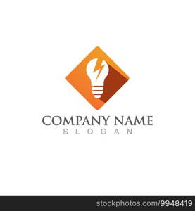 Bulb logo and symbol vector