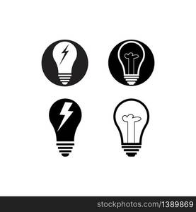 Bulb logo vector ilustration template