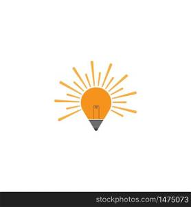 bulb logo vector ilustration template
