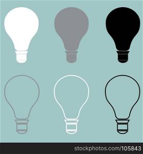 Bulb or electric light icon.. Bulb or electric light icon it is set.