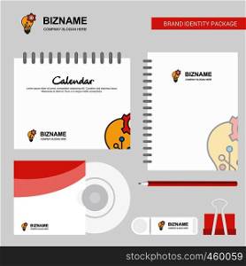 Bulb setting Logo, Calendar Template, CD Cover, Diary and USB Brand Stationary Package Design Vector Template