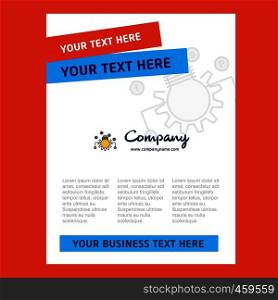 Bulb setting Title Page Design for Company profile ,annual report, presentations, leaflet, Brochure Vector Background
