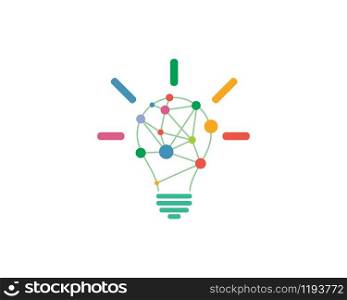 bulb tech idea,creative, concept illustration vector