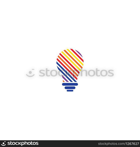 Bulb technology logo vector template