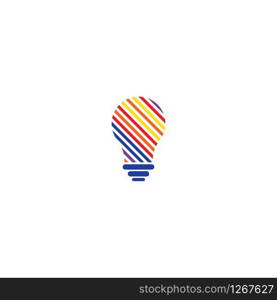 Bulb technology logo vector template