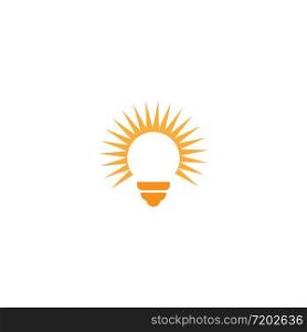 bulb technology logo vector template