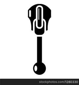 Bulb zip icon. Simple illustration of bulb zip vector icon for web. Bulb zip icon, simple style
