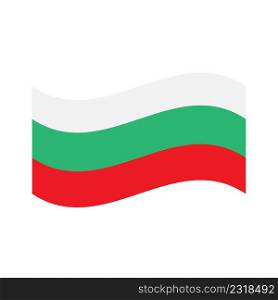bulgaria flag for celebration design. Wavy bulgaria flag. Vector illustration. stock image. EPS 10.. bulgaria flag for celebration design. Wavy bulgaria flag. Vector illustration. stock image. 