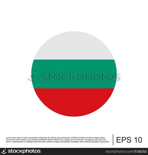 Bulgaria Flag Icon Template