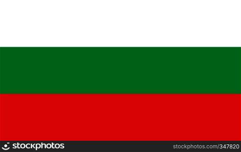 Bulgaria flag image for any design in simple style. Bulgaria flag image
