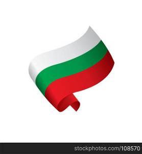 Bulgaria flag, vector illustration. Bulgaria flag, vector illustration on a white background