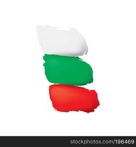 Bulgaria flag, vector illustration on a white background.. Bulgaria flag, vector illustration on a white background