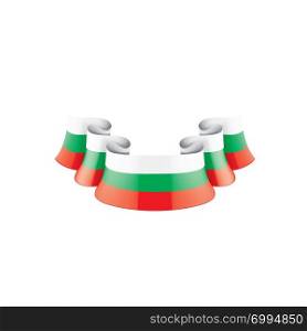 Bulgaria flag, vector illustration on a white background.. Bulgaria flag, vector illustration on a white background