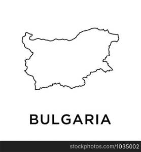 Bulgaria map icon design trendy
