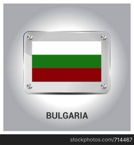 Bulgeria flag design vector