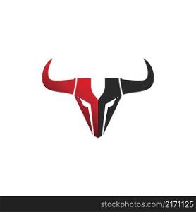 Bull and buffalo head cow animal mascot logo design vector for sport horn buffalo animal mammals head logo wild matador