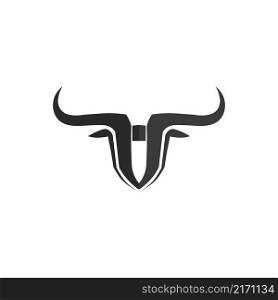 Bull and buffalo head cow animal mascot logo design vector for sport horn buffalo animal mammals head logo wild matador