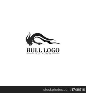 Bull buffalo head, cow, animal  mascot logo design vector for sport horn buffalo, animal, mammals, head logo, wild, matador 