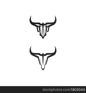 Bull buffalo head cow animal mascot logo design vector for sport horn buffalo animal mammals head logo wild matador