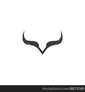 bull head horn logo and symbol 
