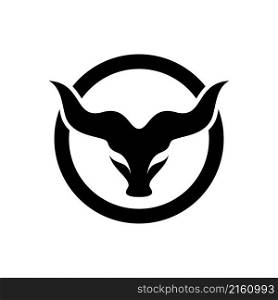 Bull head logo images illustration design