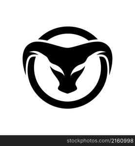 Bull head logo images illustration design