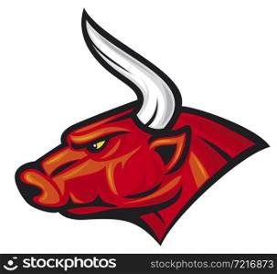 Bull head (red bull) vector