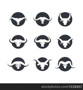 Bull head vector icon illustration