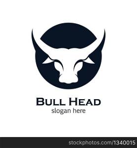 Bull head vector icon illustration
