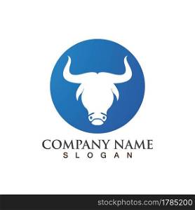 Bull horn devil logo vectors