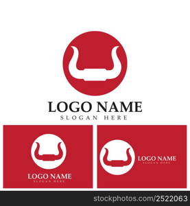 Bull horn logo and symbols template icons app