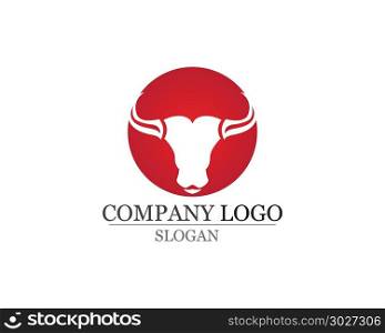 Bull horn logo and symbols template icons . Bull horn logo and symbols template icons app