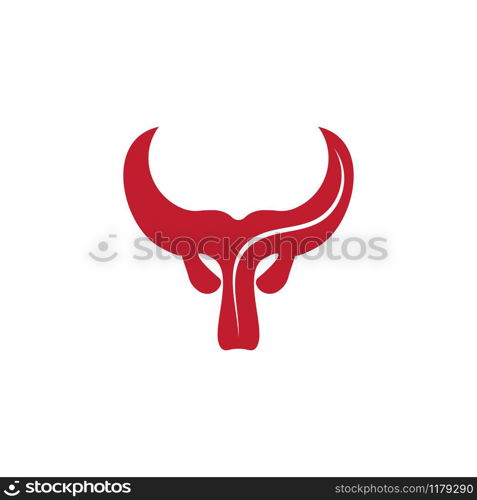 BULL Horn Logo Template vector icon illustration design