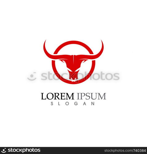 Bull horn Logo Template vector icon illustration design