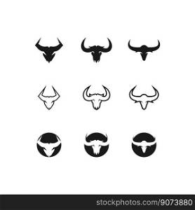 Bull Horn Logo Vector Template