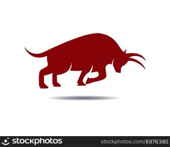 Bull Logo Template vector icon illustration