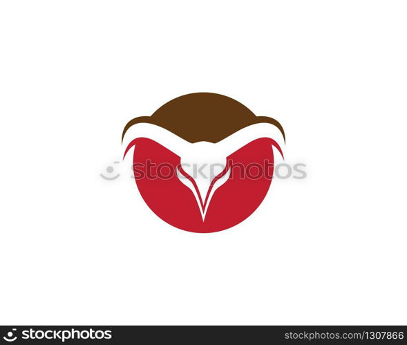 Bull logo template vector icon illustration design