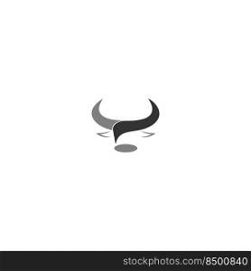 bull logo vector icon design