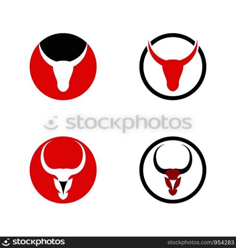Bull Logo vector icon illustration